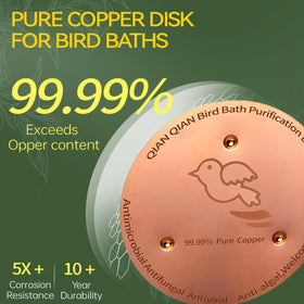 QIANQIAN Eco-friendly copper disk offers chemical-free water cleaning.