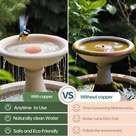 QIANQIAN Universal-fit copper disk works with most bowls and fountains