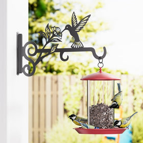Qiaogreen lantern-hanging bracket adds a decorative touch to a porch.
