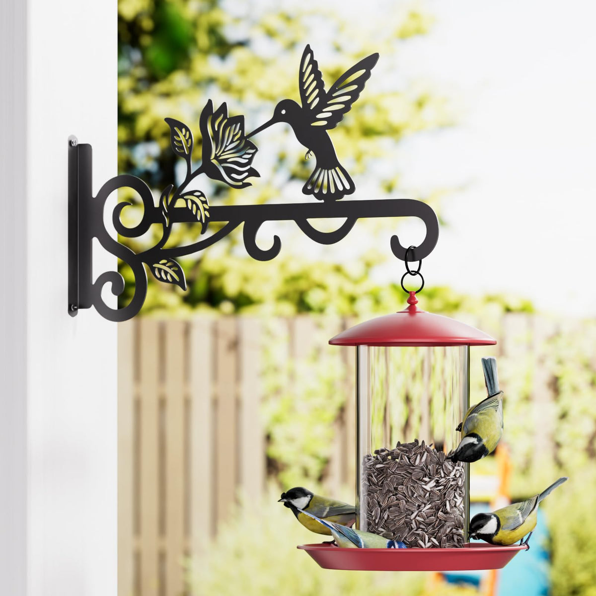 Qiaogreen windchime and lantern hanger for decorative accents.