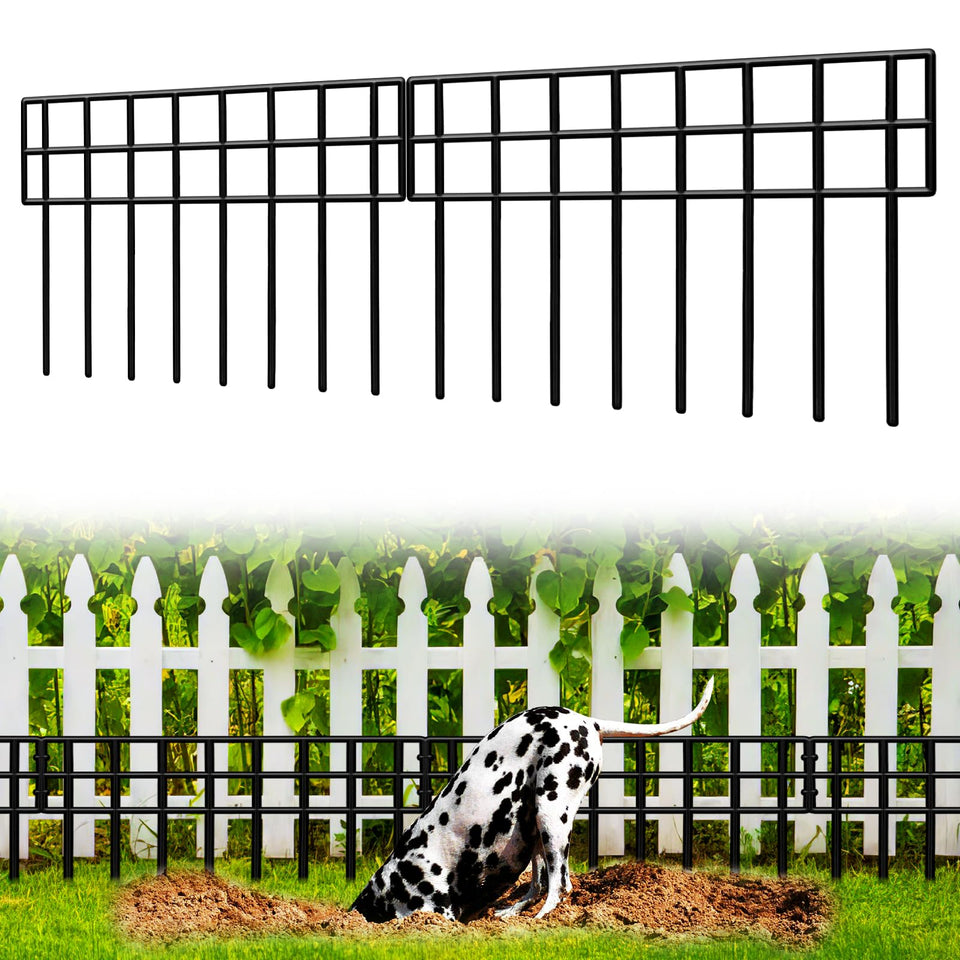 QIAOKAIYAN Animal Barrier Fence panels prevent digging and protect your garden.
