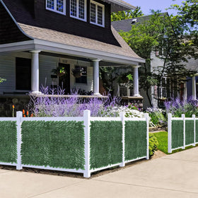 QIAOKAIYAN ivy fence features thicker base material for durability outdoors.