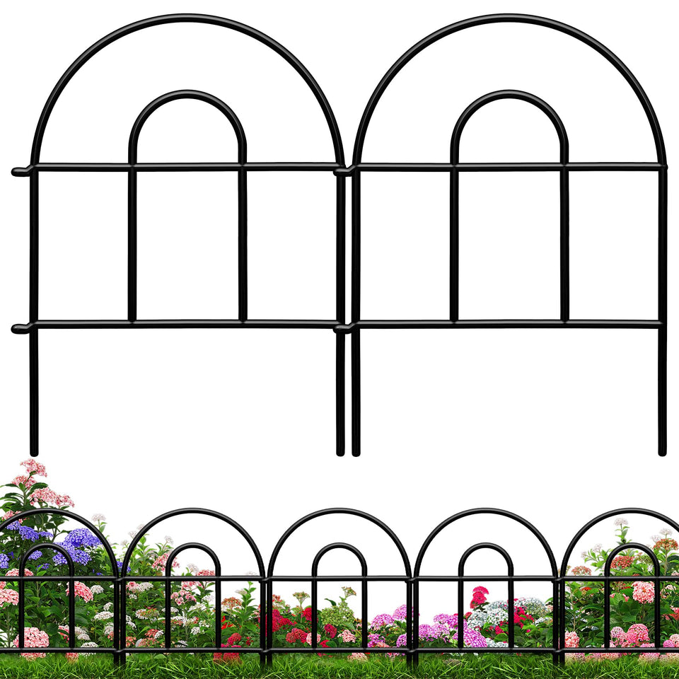 QIAOKAIYAN decorative garden fence assembly enabling quick, tool-free setup for defined borders.