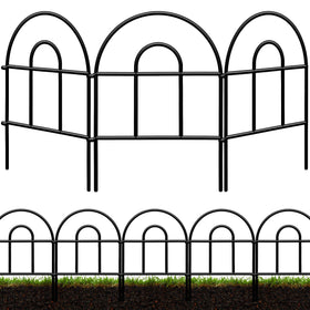 QIAOKAIYAN decorative garden fence full-length view, versatile border for beds and paths.