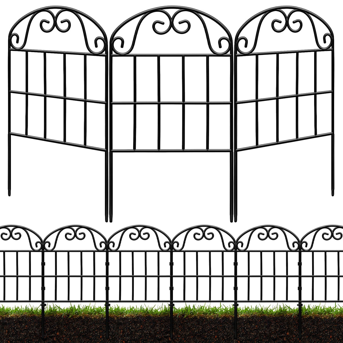 QIAOKAIYAN garden fence arch design defines space with classic elegance.