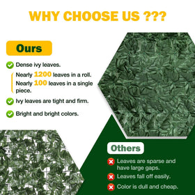 QIAOKAIYAN ivy screen demonstrates easy DIY privacy installation for fences and frames.