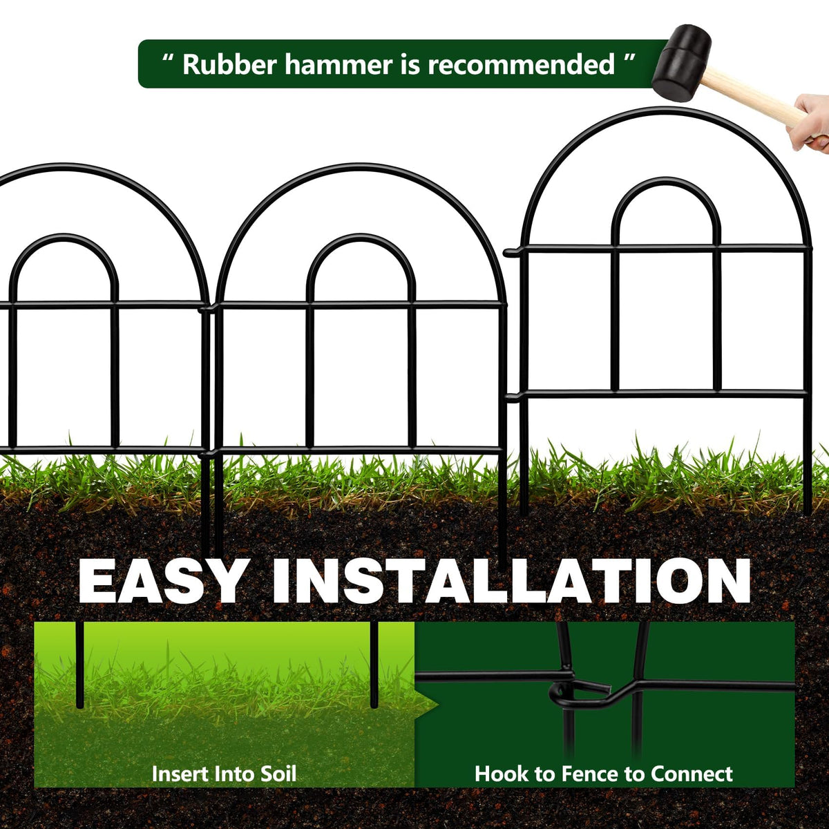 QIAOKAIYAN no-dig installation for easy, tool-free setup.
