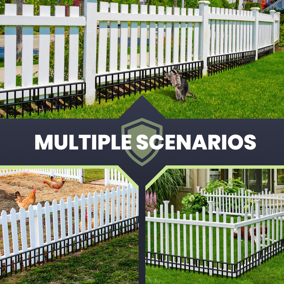 QIAOKAIYAN patio and yard setup with flexible barrier