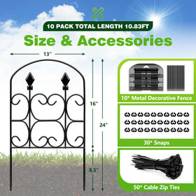 QIAOKAIYAN three-dimensional arrow sign fence adds decorative border detail