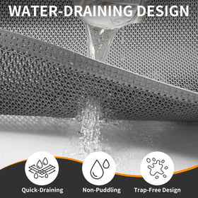 QiCaiJia durable PVC entry mat withstands sun and rain