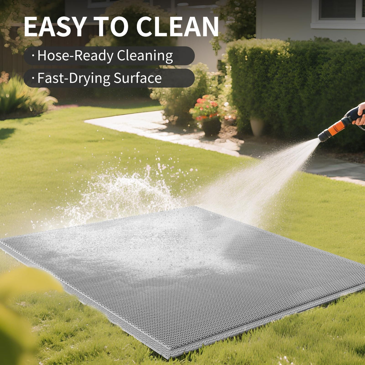 QiCaiJia patio entry mat suited for outdoor spaces