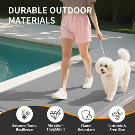 QiCaiJia pool wet area mat resists moisture at entries