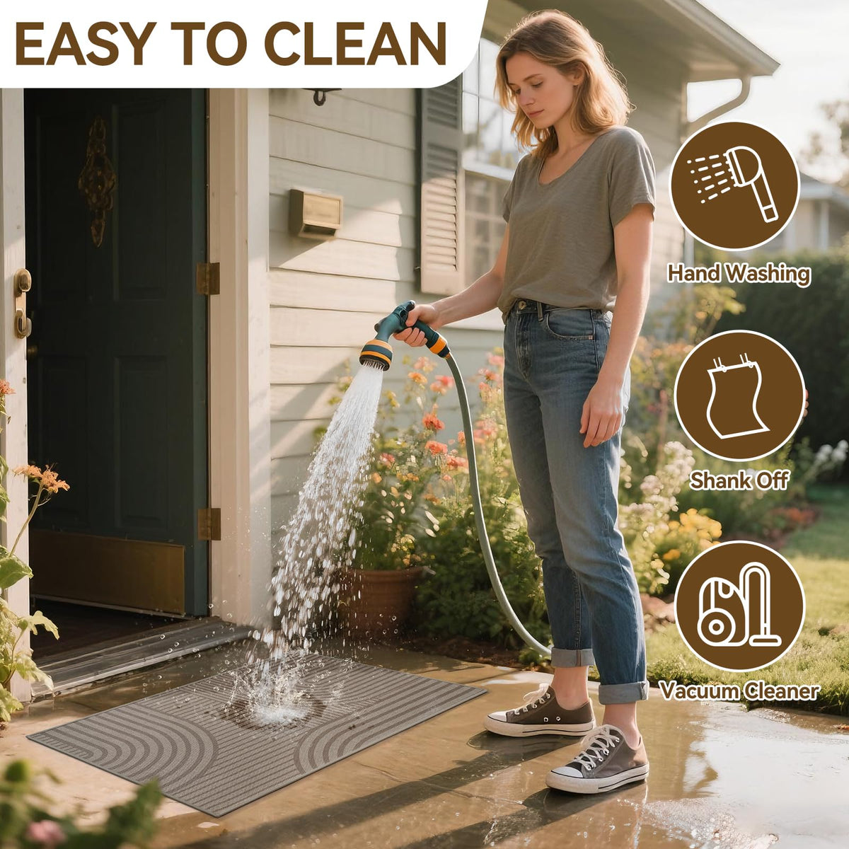 QiCaiJia durable stain-resistant mat suited for high-traffic spaces