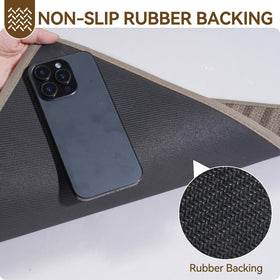 QiCaiJia low-profile door mat lying flat without door clearance issues