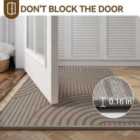 QiCaiJia non-slip backing keeps mat securely in place for safe entry