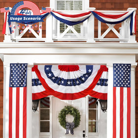 QIDSJCCBD weather-resistant bunting for vibrant, long-lasting outdoor decor.
