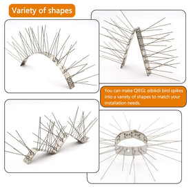 QIEGL Easy-install spikes with four mounting holes.