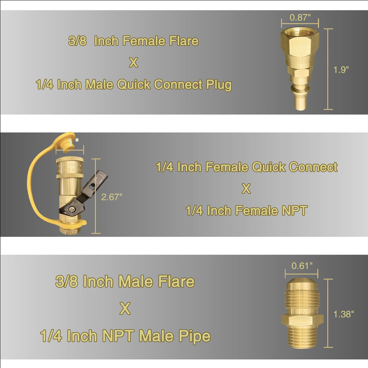 Qieoyk full-flow plug for uninterrupted outdoor cooking connections.