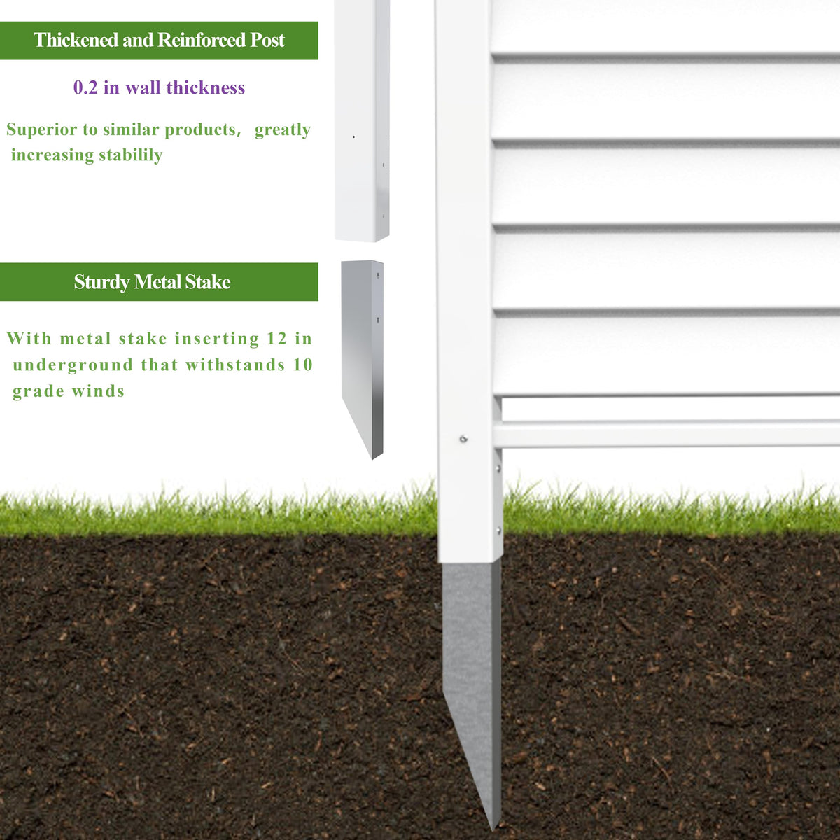 Qikdesign thickened PVC material for long-lasting exterior durability.