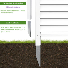Qikdesign thickened PVC material for long-lasting exterior durability.