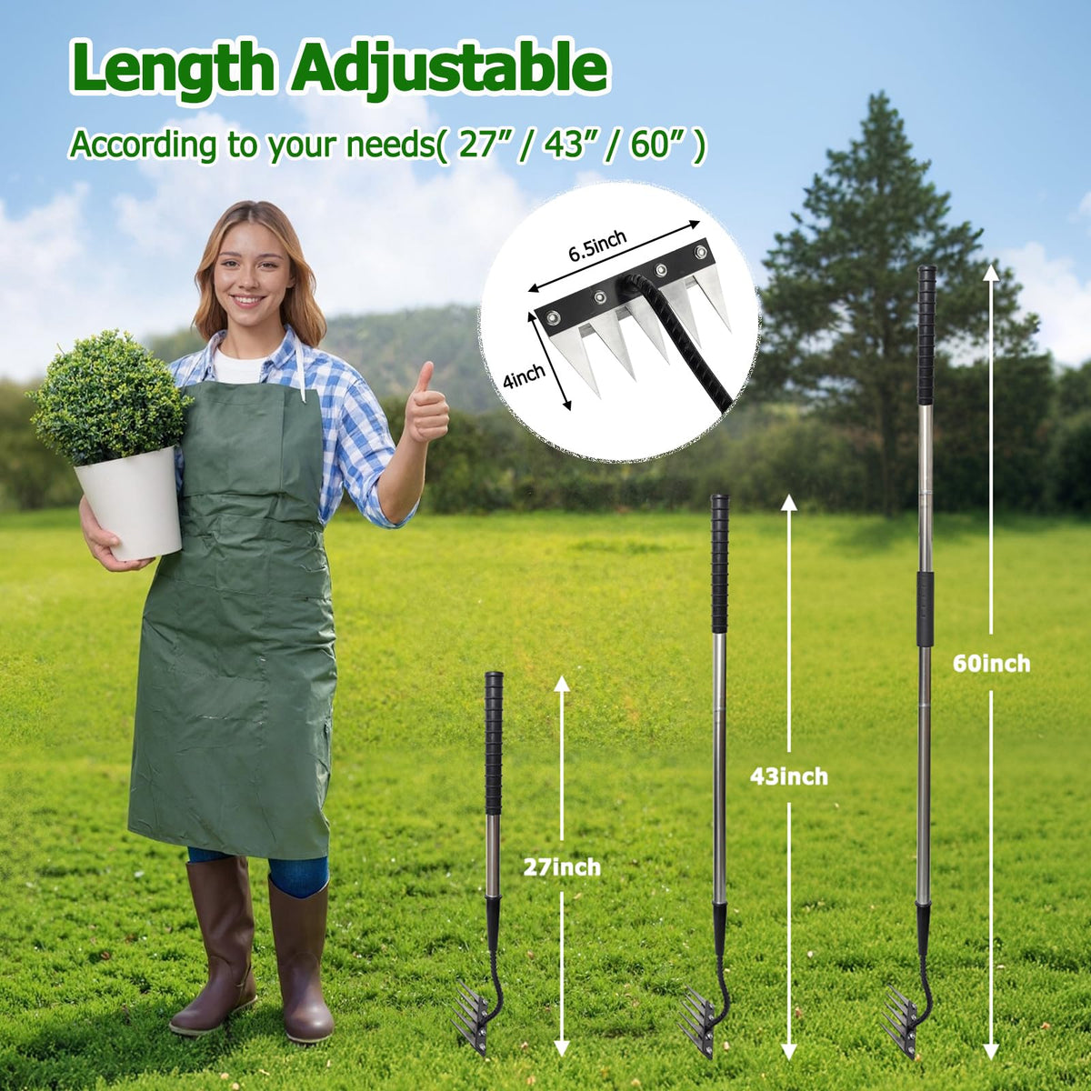Qikstren Gardenia 2.0 multi-purpose garden tool for weed and soil work