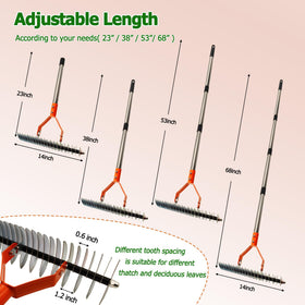 Qikstren Multipurpose lawn rake for debris and thatch removal