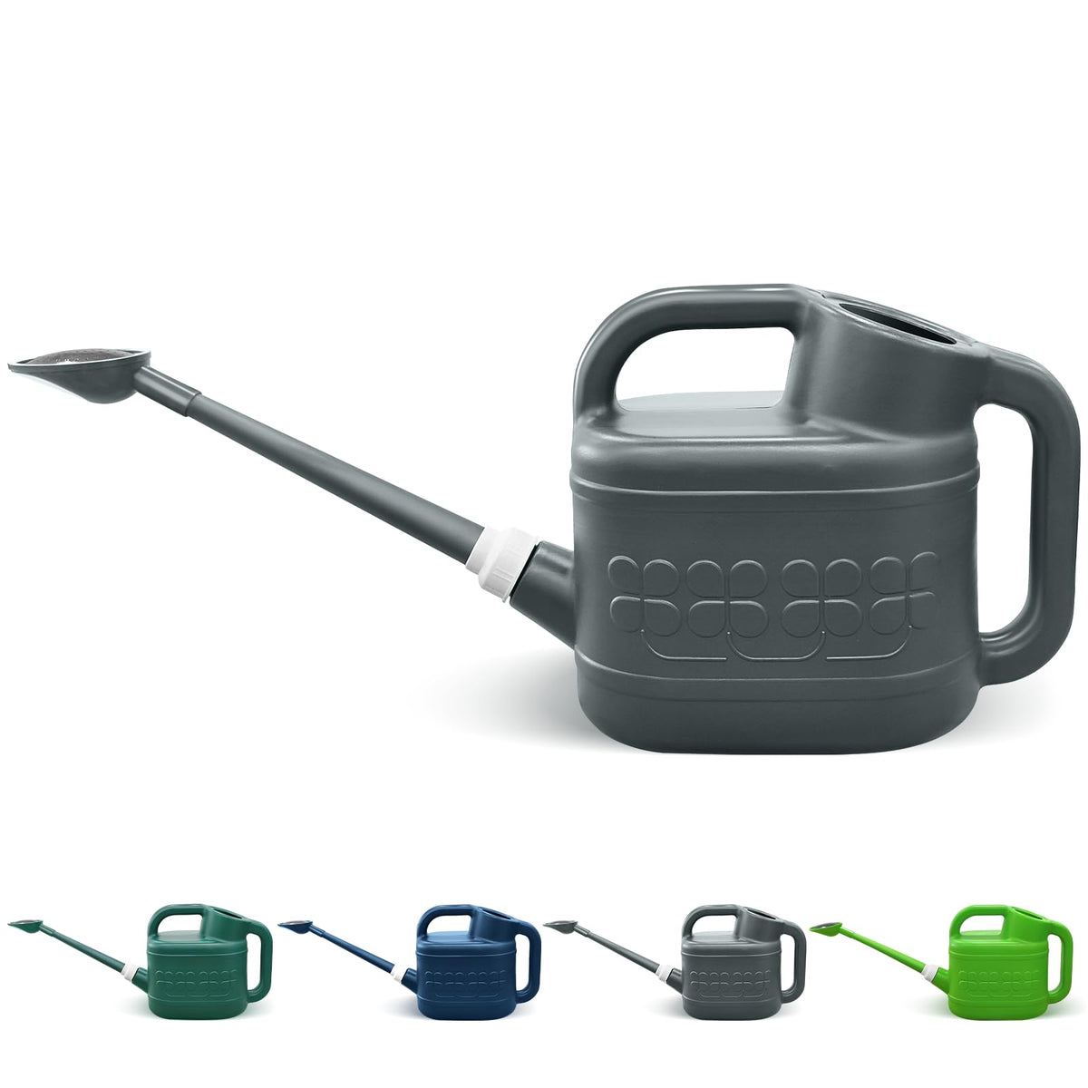 Qilebi 2-gallon watering can with long spout for easy reach and precise watering