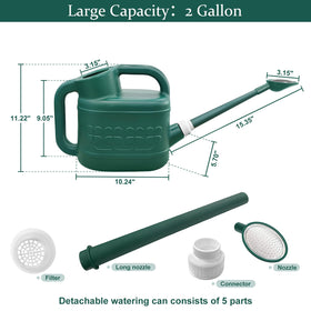 Qilebi large plastic outdoor watering can ideal for multiple plants at once