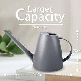Qilebi 1.8L gray can with long spout reaching tight spots