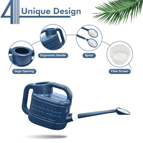 Qilebi ergonomic double-handles reduce strain during extended watering