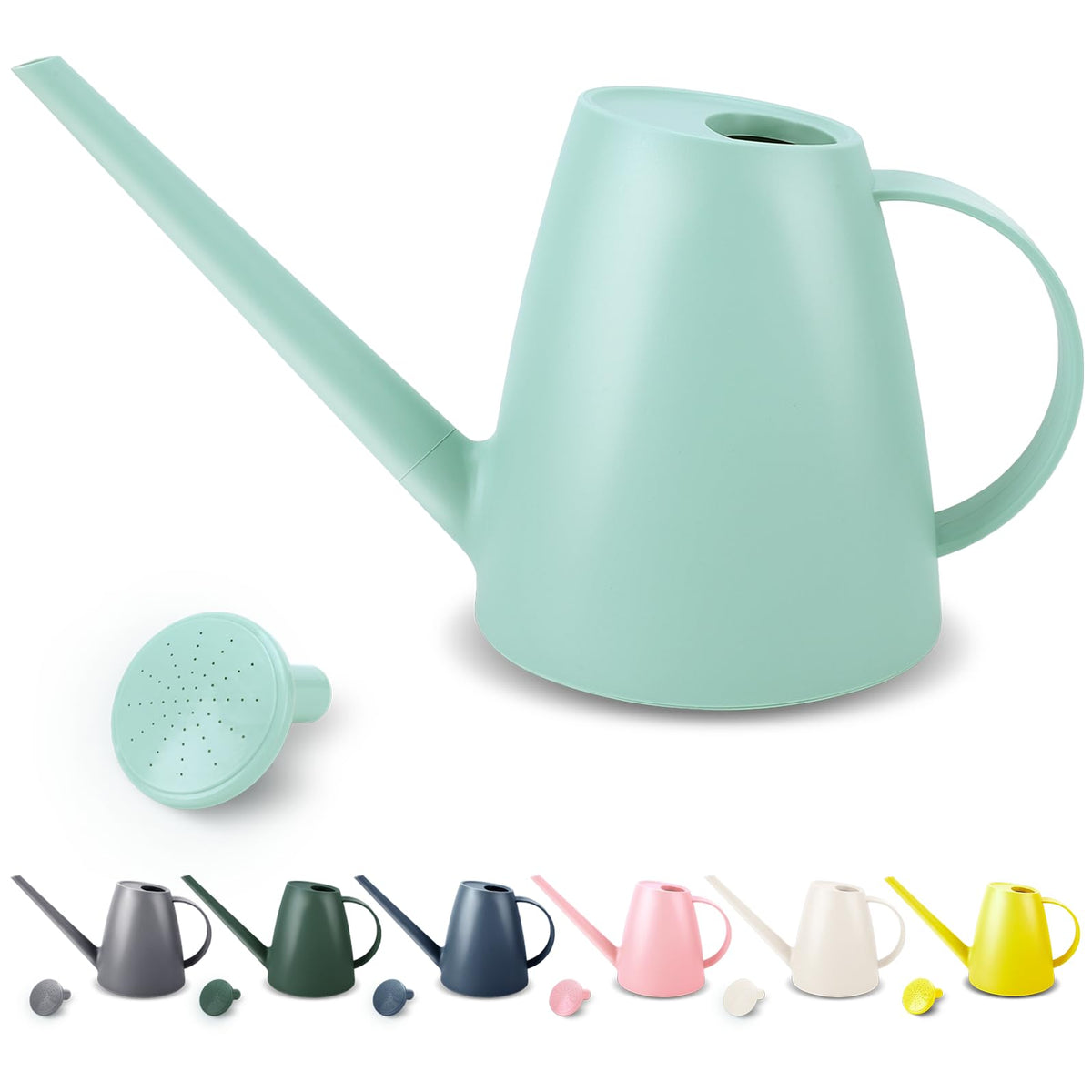 Qilebi watering can with long spout for precise indoor and outdoor watering.