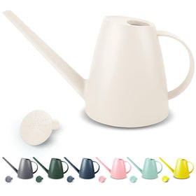 Qilebi watering can with long spout in white for precise indoor watering