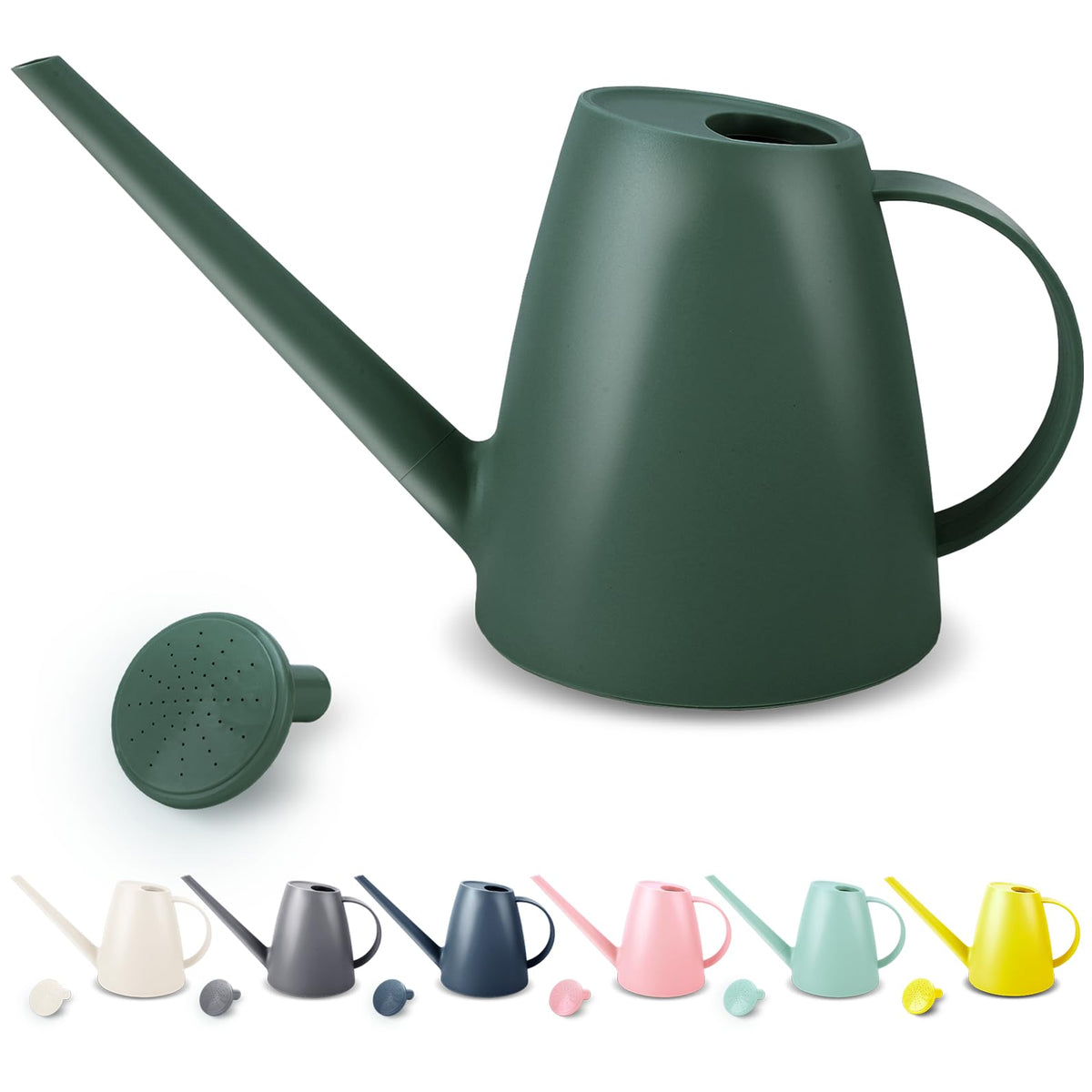 Qilebi watering can with long spout for precise indoor and outdoor watering.