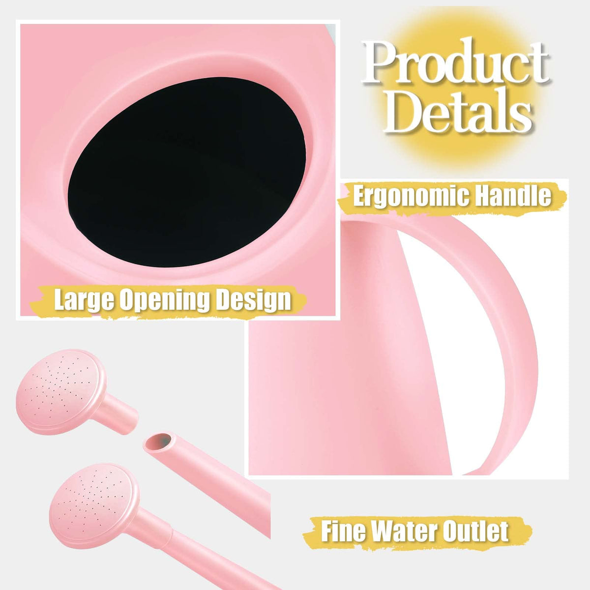 Qilebi stylish pink can suits indoor plant care and decor.