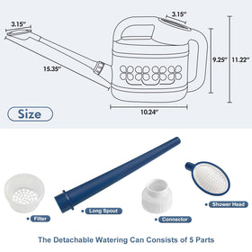 Qilebi wide-mouth top makes filling and cleaning quick and easy