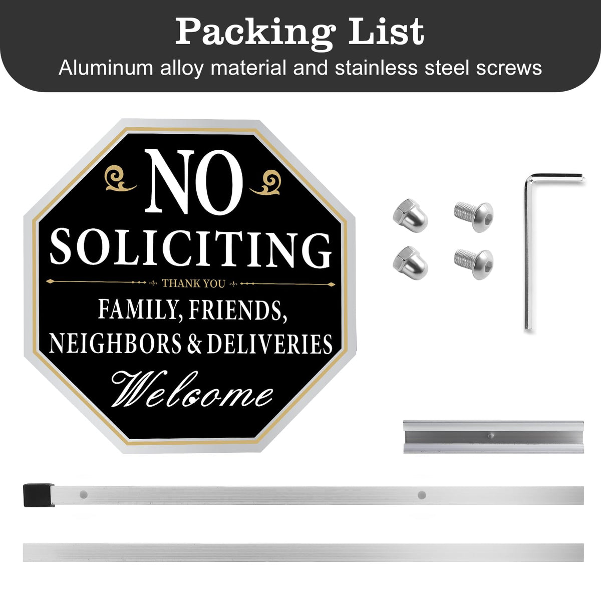 Pre-drilled holes and stainless fasteners simplify quick installation