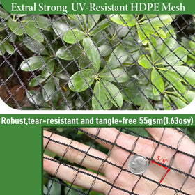 Qinheesiu Deer Netting installation kit demonstrates fast setup with stakes and zip ties.