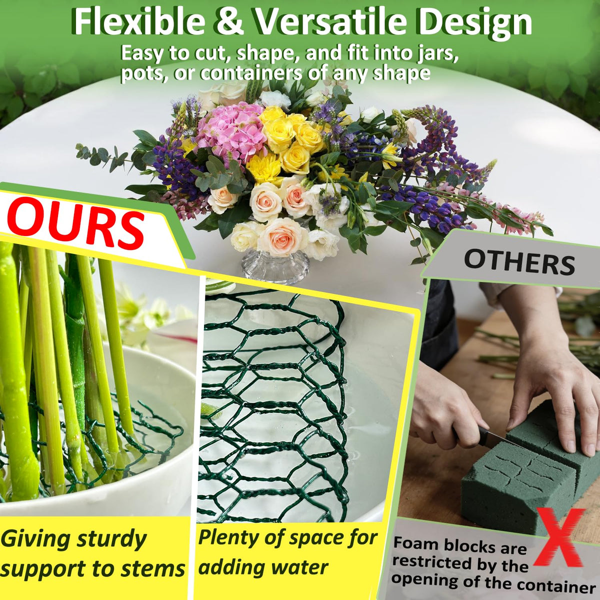 Qinheesiu waterproof floral tape for secure bouquets and water-friendly arrangements