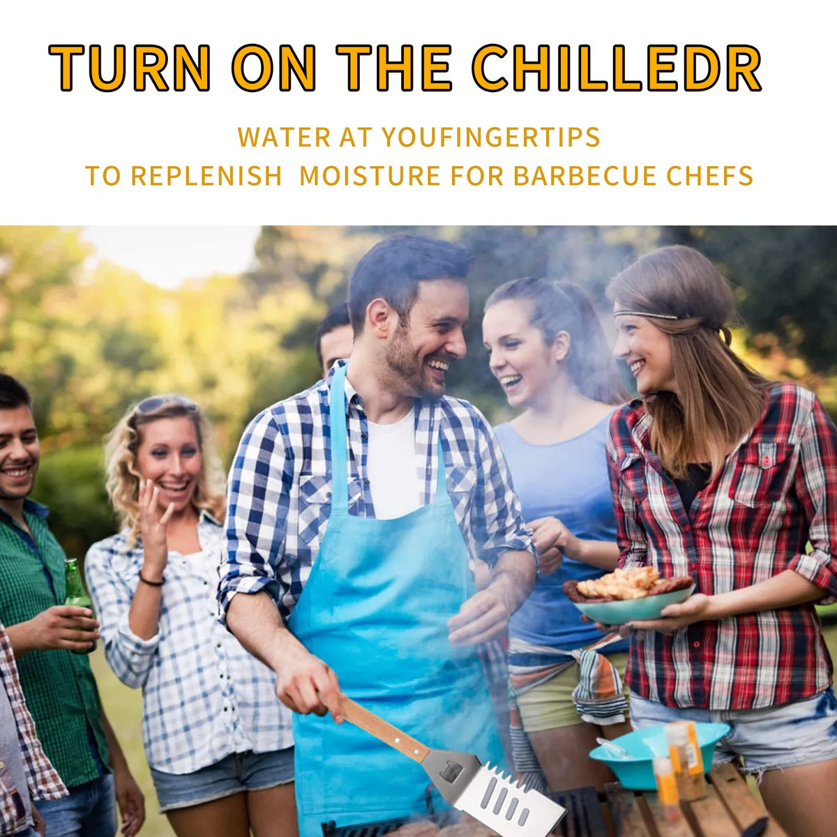 Qinshaine 4-in-1 tool saves space on the grill