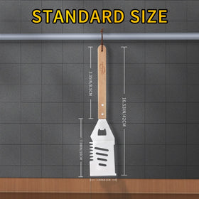 Qinshaine spatula with knife blade for precise grilling prep