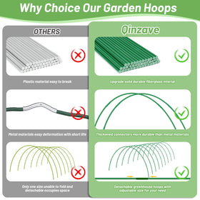 Qinzave greenhouse hoops connection clips enable quick setup and secure coverage for protective netting.