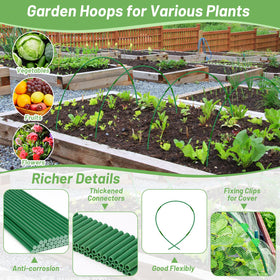 Qinzave plant cover netting attachment illustrates versatile protection for seedlings against pests and weather.