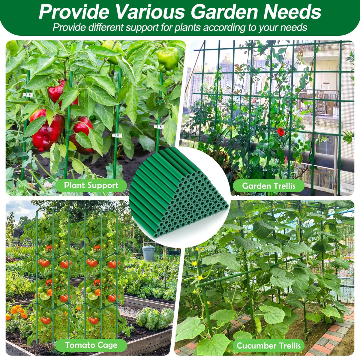 Qinzave white garden clips anchors for light vines and tidy setup
