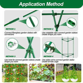 Qinzave white garden clips organize and support plants