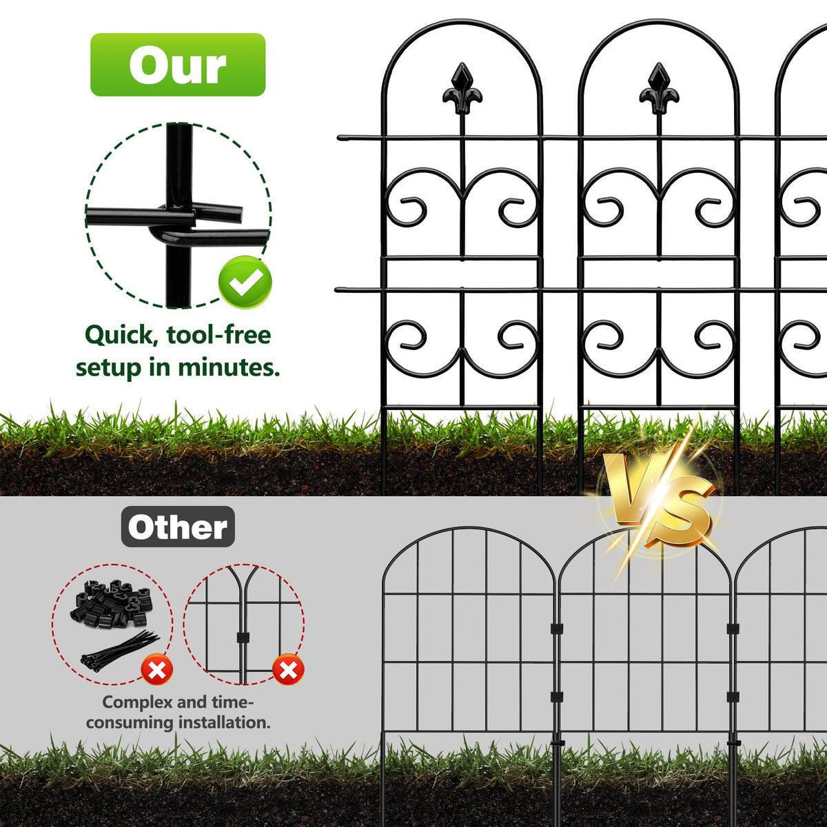 QIAOKAIYAN nine-panel interlock system enables easy no-tools installation.