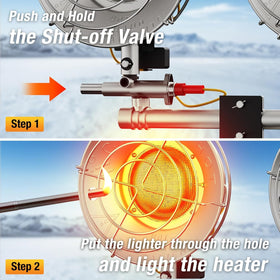 All-weather durability with brass hose and aluminum reflector for varied conditions.