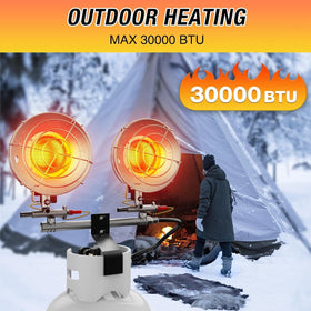 QIOMALA heater with no electricity and easy ignition for portable warmth.