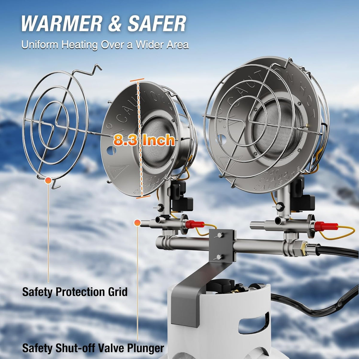 Compact, portable design ideal for camping, picnics, and tailgating.