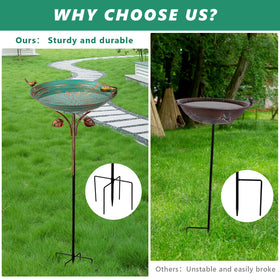 Qipade green garden decor blends with foliage for a cohesive outdoors look.