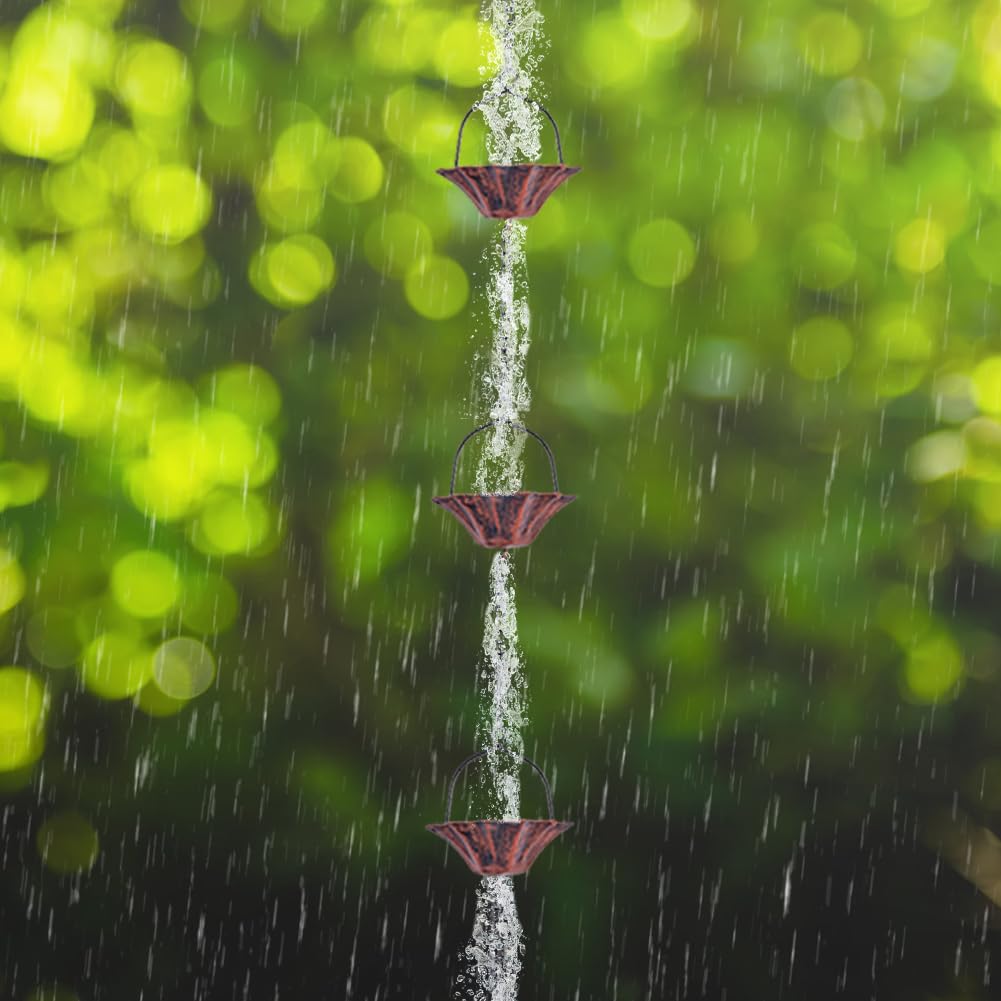 Close-up of handcrafted lotus cups showing wide tops and tapered bottoms.